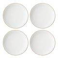 Trianna White Coupe Dinner Plates, Set of 4